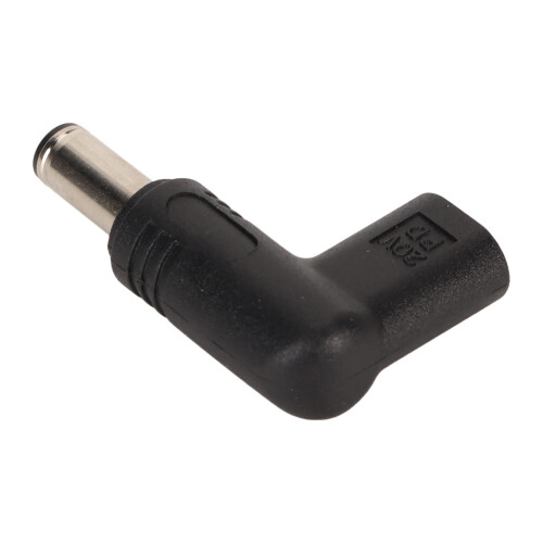 Υψηλής απόδοσης προσαρμογέας USB C σε DC 90 μοιρών με ενσωματωμένο εξομοιωτή PD, 1