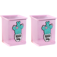 Bureau-organizer voor meisjes, gemakkelijk te gebruiken en schoon te maken, bureaudecoratie met eenhoorn-/flamingo-patroon, pennenhouder met levendig