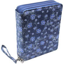 Artistic Oasis: Organizador de lápis com 127 compartimentos, fácil de limpar, design portátil para viagens e múltiplos compartimentos para