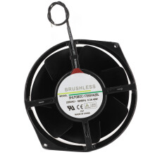 Køleventilator til radiatorenheder, kuglelejeudstyret aksial køleventilator med aluminiumskal for forbedret holdbarhed, lydløs varmebestandig