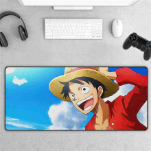 Muismat met anime cartoonpatroon en HD-print, levendige kleuren, waterdichte anime bureaumat met antislip rubberen onderkant voor kantoor en gamen