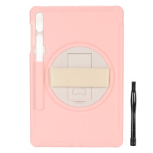 Robust Galaxy Tab-cover med roterende stativ og stødsikkert beskyttelse, kompatibel med flere modeller, herunder S7Plus og S9FE