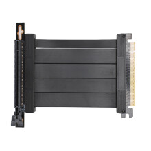 Ultrafleksibelt PCIe4.0X16 forlængerkabel, høj hastighed, 26 GB S, vertikal montering, EMI, RFI, afskærmet, 90 graders design, bagudkompatibel med