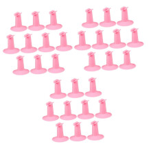 30pcs Pink Nail Art Finger Rest Stand ABS Manicure Finger Support Holder for Salon and Home Use