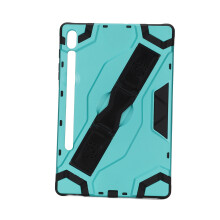 Capa protetora de três camadas à prova de choque para Galaxy Tab A9 Plus, construção robusta de nível militar com suporte integrado e