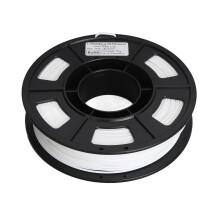 Bílý 3D tiskový filament, PLA kompozit odolný vůči povětrnostním vlivům s přesnou regulací průměru, lesklý hedvábný povrch pro