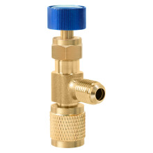 Refrigerant Charging Valve 1/4' Male to Female for HVAC System Service and Manifold Gauge