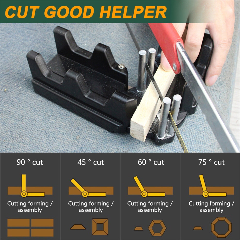 Ycolew 2-In-1 Mitre Measuring & Cutting Tool, Compatible With Miter Saw, Protractor For Woodworking, Carpentry & Home Improvement (138 Chars) 9009791354249