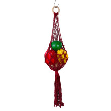Filet de rangement en macramé Yakbaofuo pour la maison, idéal pour ranger fruits et légumes dans la cuisine ou le salon. Conservation des fruits