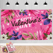 Saint-Valentin 2024 : Nouveaux fonds photo en tissu pour la Saint-Valentin, bannières pour la décoration intérieure et la fête.