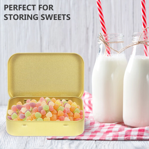 6pcs Clamshell-type Tinplate Storage Box Candy Tins Rectangle Tinplate Boxes Gift Tins 2