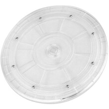 Plateau tournant en acrylique pour épices, plateau de rangement rotatif, récipients alimentaires avec couvercles, porte-épices ménager
