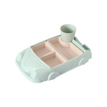 Vianočné darčeky FloHua Výpredaj Fiber Car Food Tray Division Cute Split Design Set Miska Riad