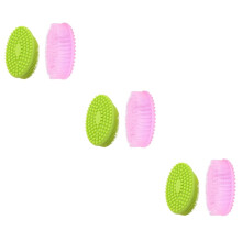 Silicone Bath Brush Set with Gentle Bristles for Baby Bathing and Travel, 6pcs Durable Design