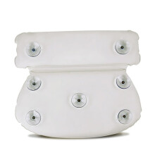 Bath Pillow with Comfortable Neck Support, Waterproof PU Surface Spa Cushion for Bathtub Relaxation