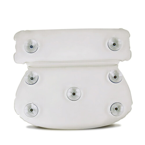 Bath Pillow with Comfortable Neck Support, Waterproof PU Surface Spa Cushion for Bathtub Relaxation