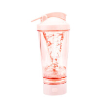 Protein Shaker Bottle 450ml USB Rechargeable Electric Mixer for Gym, Travel, Office (Pink)