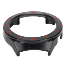Schutzhülle für Huawei Watch GT 2e, Schwarz-Rote Gehäuse-Umrandung, Kunststoff