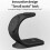 Adjustable Viewing Angle Charging Stand, Magnetic Alignment Charging For iPhone, Fast Wireless Charging 6