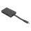 Προσαρμογέας πολλαπλών θυρών USB τύπου C Plug and Play, θύρα VGA εξόδου HD 4K, αναγνώστης SD, PD, 3