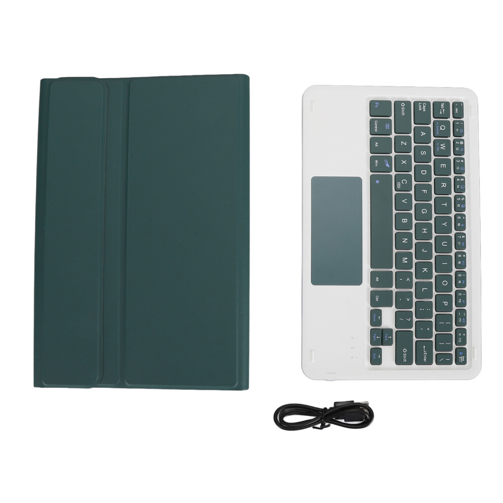 Wireless Tablet Keyboard With Touchpad And Magnetic Case, Modern Design Detachable Keyboard Featuring Auto Sleep Function And Adjustable Viewing 9482828128387