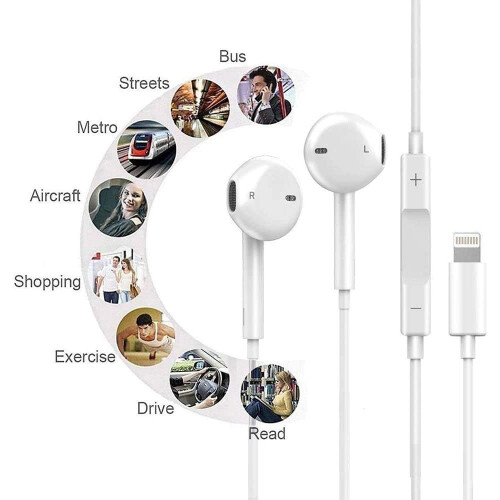Τέλεια στερεοφωνικά ακουστικά για iPhone, ακουστικά με πιστοποίηση MFi και υποδοχή 1