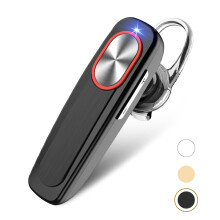 Freisprech-Headset mit langer Standby-Zeit, geräuschunterdrückendem Mikrofon und Sprachansagen für iPhone, Android, Samsung und Laptop