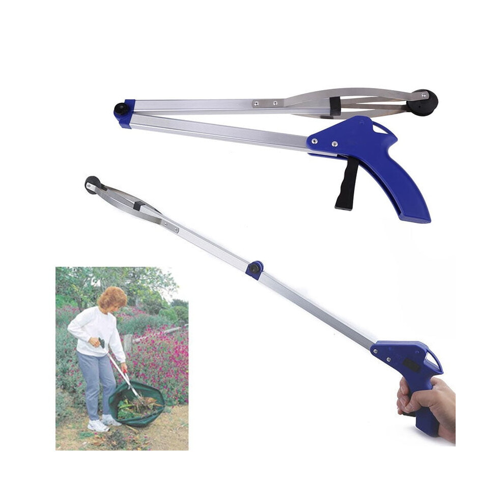 Reacher Grabber Tool, Folding Design Lightweight Durable Long Arm Reaching Claw with Suction Cup Tips, Ergonomic Handle for Easy Grabbing Extender, Mo