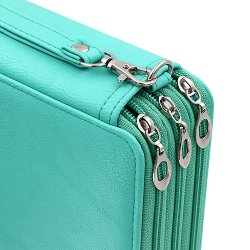 Χρωματιστή θήκη μολυβιών, 203Individual Slots Pu Leather Μεγάλης χωρητικότητας διοργανωτής 2