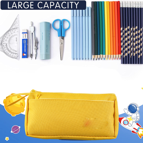 Portatile ed espandibile, astuccio multiuso per matite o trousse per il trucco, progettato con materiale resistente e impermeabile e scomparti 2