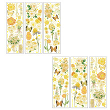 Vintage-Ästhetik-Scrapbook-Sticker, dekorative Pflanzen- und Blumenmotive für Bastelarbeiten, wasserfeste Tagebuchverzierungen, Nature's Secret