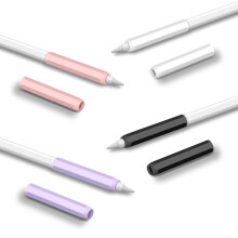 Magnetisch oplaadbare, ergonomische grip van vloeibaar siliconen voor Apple Pencil 1e en 2e generatie, schokbestendige beschermhoes met comfortabele