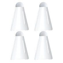 Styluspennetupper for sømløs kreativitet, utskiftbare tupper kompatible med Apple Pencil, presist kontrollfiberdeksel, 4 stk. for slitesterk og