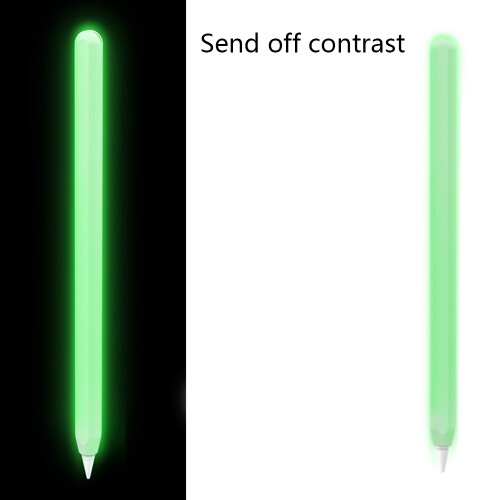 Capa de silicone para Apple Pencil de 2ª geração, elegante e protetora, com proteção total para a ponta, compatível com ímãs e removível. 2