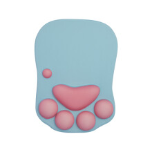 Antislip muismat met rubberen onderkant, schattig kattenpootontwerp en ergonomisch design voor kantoor, computer en gaming.