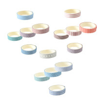 Stor Washi Tape-kolleksjon, hobbytape for kunstneriske sinn