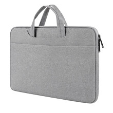 15,6 tommer laptop-sleeve-taske, stødsikkert, vandafvisende materiale, slidstærkt polyesterstof med multifunktionelle lommer og justerbar længde