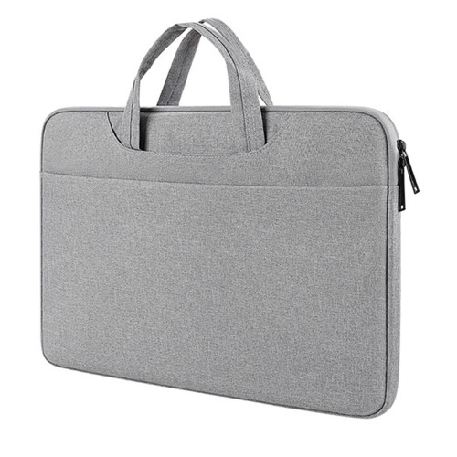 Capa para laptop de 15,6 polegadas, proteção à prova de choque e resistente à água, tecido de poliéster durável com bolsos multifuncionais e