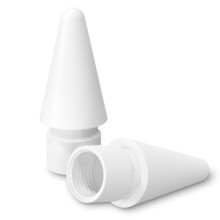 Professionelle blyantspidser, skærmvenligt og responsivt polymermateriale til Apple Pencil 1. og 2. generation, understøtter trykfølsomhed,