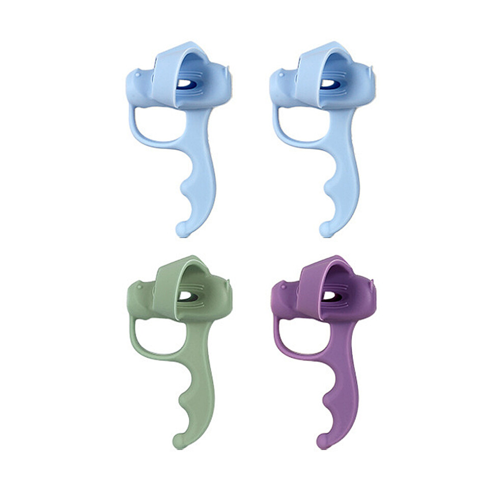 Posture Corrector For Writing, Ergonomic Design Pencil Grips For Kids Handwriting, Thumb And Index Finger Holes Guide Proper Hold, Pen Writing Aid Too 9176269702427