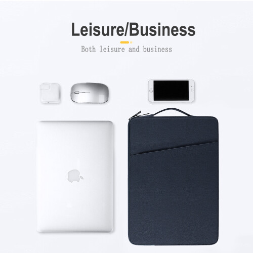 Bolsa para laptop de 13,3 polegadas com alça lateral, capa à prova de choque e à prova d'água para MacBook Air Pro, HP Spectre, ASUS ZenBook, 2