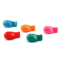 Kleurrijke potloodgrepen in diverse kleuren, ergonomisch schrijfhulpmiddel dat een goede handhouding bevordert, flexibel latexvrij materiaal, perfect