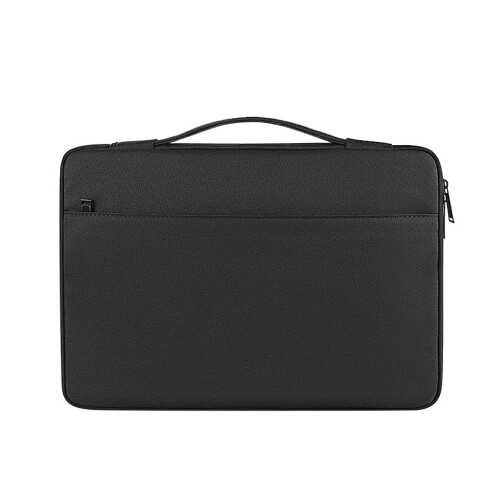 Capa elegante para laptop de 14 polegadas, resistente à água, com design fácil de transportar e forro à prova de choque. Um acessório