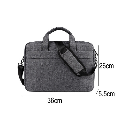 Capa para laptop de 13,3 polegadas, acolchoada e resistente a impactos, feita de poliéster, com alça ajustável. Perfeita para estudantes, 1