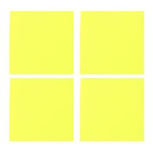 Marcadores de página quadrados, transparentes e translúcidos, à prova d'água, na cor amarelo cítrico, reposicionáveis, para ler e colar, 75 x