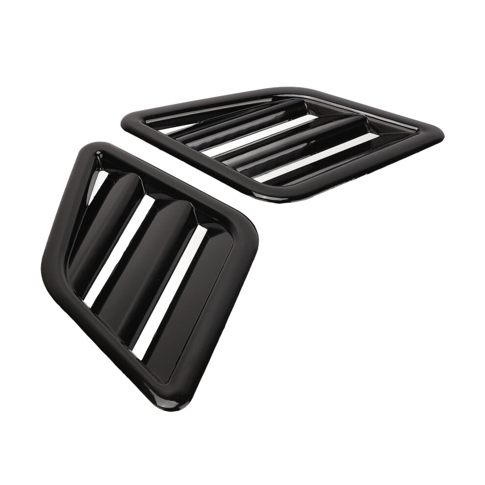 Glossy Engine Hood Vent Cover Set With Heat Dissipation And Scratch Protection For Car Bonnet Black 9044945066197