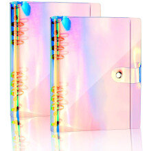 Clear Pvc Binder Cover, Reusable Refillable Eco-Friendly Soft Pvc Material Snap Button Closure For A5 Or A6 Inner Pages, Multifunctional Travel Journa