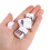 1Set Compact Mini Mahjong Set Beige Melamine Travel Size Table Game 4