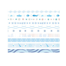 Kreative gør-det-selv-projekter, Washi-tapes til at skrive på overfladen med udstanset design til journaling, scrapbooking og gavegivning
