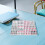 1Set Compact Mini Mahjong Set Beige Melamine Travel Size Table Game 5